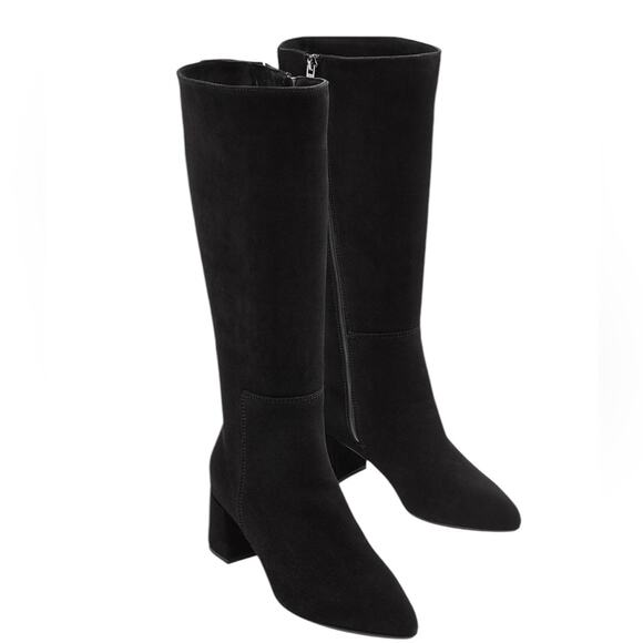 La Canadienne Heritage Heaven Black Waterproof Suede Dress Boots NEW Size 10 - Picture 2 of 11